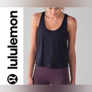 Lululemon Lean In Tank Midnight Navy EUC Size 8